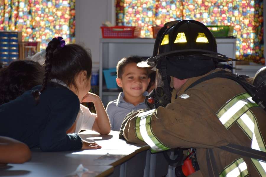 This is the image for the news article titled New London Fire Department Visits ECC